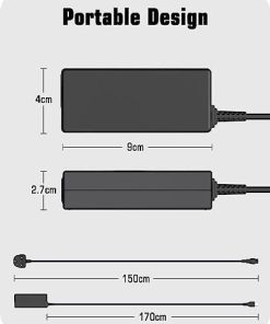 USB C 45W Laptop Charger, 45W UK Power Adapter Charger for HP Chromebook, Dell Chromebook, Asus Chromebook, Acer Chromebook and More Laptop