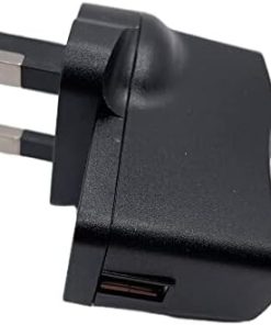 USB Power Adapter, UK Mains Charger, 5V 2A USB Plug, 5V 2A UK 3 Pin USB Charger Wall Plug Power Adapter for Tablet PC Ebook Reader, USB Fan