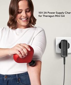 15V Power Adapter Replacement Theragun Charger for Thergun Mini G4 Theragun Prime Charger 4th Generation Portable Muscle Massage Gun Electric Massager