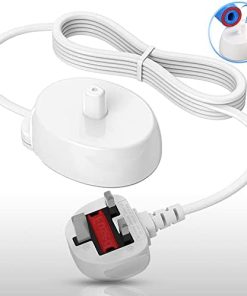 Electric Toothbrush Charger For Oral B Toothbrush Charger Replacement For Oral B Charger, Braun 3757 UK Plug for Oral-B Pro 650/Pro Series