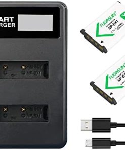 2pcs NP-BX1 NPBX1 BX1 Battery & Charger for Sony ZV1 RX100VII RX100 II III IV V WX300 WX500