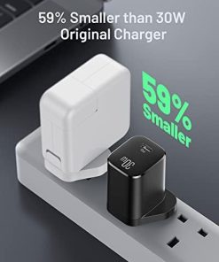 USB C Plug, INIU 30W USB C Charger PD 3.0 Charging Power Adapter Type C Fast Wall Mobile Phone Mains Charger, UK USB-C Adaptor for iPhone 14 Pro Max