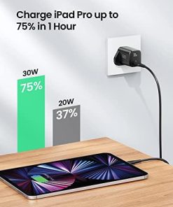 USB C Plug, INIU 30W USB C Charger PD 3.0 Charging Power Adapter Type C Fast Wall Mobile Phone Mains Charger, UK USB-C Adaptor for iPhone 14 Pro Max