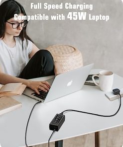 USB C 45W Laptop Charger, 45W UK Power Adapter Charger for HP Chromebook, Dell Chromebook, Asus Chromebook, Acer Chromebook and More Laptop