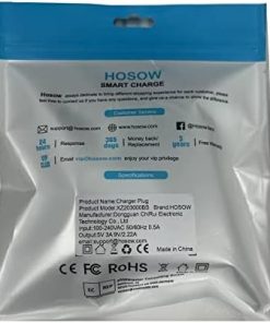 iPhone Fast Charger, iPhone Charger Plug and Cable 2M [Apple MFi Certified], HOSOW 20W USB C Fast Charger iPhone Power Adapter with USB C