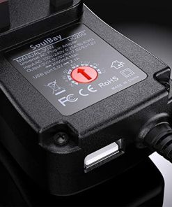 30W Reverse Polarity Universal AC Adapter Multi Voltage DC Power Supply, with 9pcs Adaptor Tips, Compatible with 3V to 12V Household Electronics