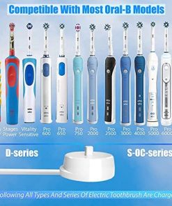 Electric Toothbrush Charger For Oral B Toothbrush Charger Replacement For Oral B Charger, Braun 3757 UK Plug for Oral-B Pro 650/Pro Series