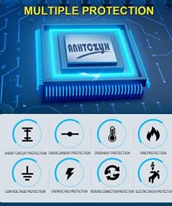 12V/24V 8Amp Car Battery Charger, Automatic Smart Battery Charger with Temperature Compensation, Intelligent Charges