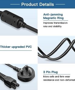 USB C 65W Laptop Charger for Lenovo Thinkpad/Yoga,Dell Chromebook 3100,Latitude 5420,Asus,Samsung,Acer Chromebook Type C Power Supply Adapter