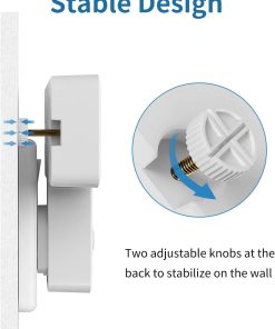 Mscien Multi Plug Adaptor, 4 Way Extension with Independent Switches, UK Built-in Surge Protector, 4 in 1 Wall Socket Extender with 180 Degree Rotation Button
