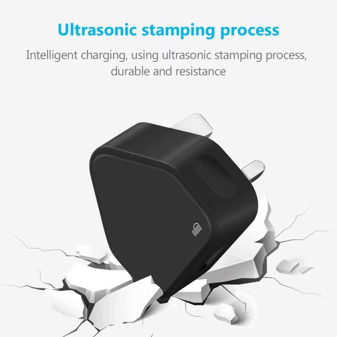 512exk+Ci2L._AC_SL1080_ ameego USB Compact Universal UK Mains Charger 1000 mAh CE Approved Adapter Compatible with Mobile Phones iPhone 5 6 7 8 X iPod/Samsung Galaxy S2 3.4 S5 S6 S7 S8 S9/Smart phones/Media devices (Black)