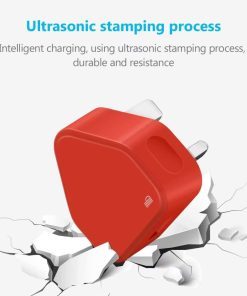 USB Compact Universal UK Mains Charger 1000 mAh CE Approved Adapter Cable Compatible with Mobile Phones iPhone 5 6 7 8 X iPod/Samsung Galaxy S2 3.4 S5 S6 S7 S8 S9/Smart phones /Media devices (Red)