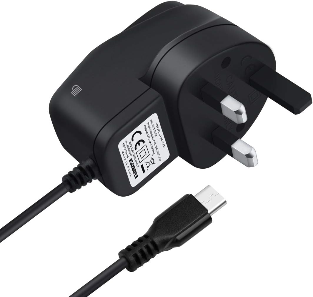 51yfn0i8boL._AC_SL1100_ AMGO 5V 1A Micro USB Mains Charger for AMAZON KINDLE FIRE HD 7 8.9”, Paperwhite HDX, PS4 XBOX1 & Samsung Nokia HTC. Sony Google external battery and more USB device with Micro USB charging port