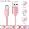 AMGO 3-Pack High Speed Micro USB Cable Set - Rose Gold