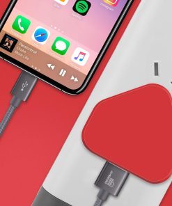 USB Compact Universal UK Mains Charger 1000 mAh CE Approved Adapter Cable Compatible with Mobile Phones iPhone 5 6 7 8 X iPod/Samsung Galaxy S2 3.4 S5 S6 S7 S8 S9/Smart phones /Media devices (Red)